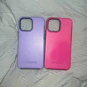 TWO iPhone 13 Pro Max otter box cases